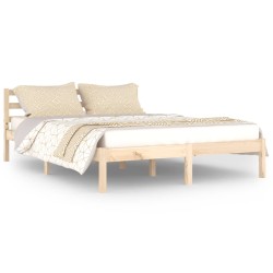 vidaXL Estructura de cama madera maciza de pino 140x200 cm