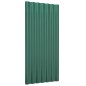 vidaXL Paneles de tejado 36 unidades acero recubierto verde 80x36 cm vidaXL Paneles de tejado 36 unidades acero recubierto verde 80x36 cm