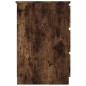 vidaXL Escritorio madera contrachapada roble ahumado 140x50x77 cm vidaXL Escritorio madera contrachapada roble ahumado 140x50x77 cm