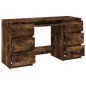 vidaXL Escritorio madera contrachapada roble ahumado 140x50x77 cm vidaXL Escritorio madera contrachapada roble ahumado 140x50x77 cm