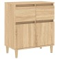 vidaXL Aparador de madera contrachapada roble Sonoma 60x35x70 cm vidaXL Aparador de madera contrachapada roble Sonoma 60x35x70 cm