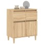 vidaXL Aparador de madera contrachapada roble Sonoma 60x35x70 cm vidaXL Aparador de madera contrachapada roble Sonoma 60x35x70 cm