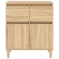 vidaXL Aparador de madera contrachapada roble Sonoma 60x35x70 cm vidaXL Aparador de madera contrachapada roble Sonoma 60x35x70 cm