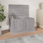 vidaXL Baúl almacenaje madera contrachapada gris sonoma 50x30x28 cm vidaXL Baúl almacenaje madera contrachapada gris sonoma 50x30x28 cm