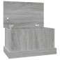vidaXL Baúl almacenaje madera contrachapada gris sonoma 50x30x28 cm vidaXL Baúl almacenaje madera contrachapada gris sonoma 50x30x28 cm