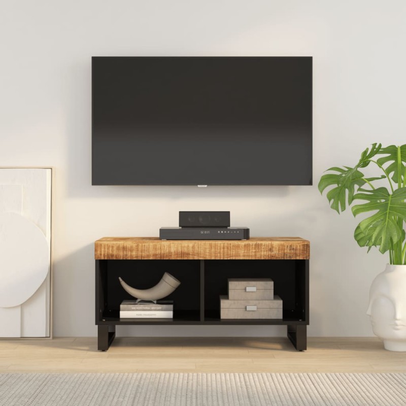 vidaXL Mueble de TV madera maciza de mango 85x33x43,5 cm