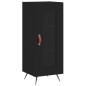 vidaXL Aparador de madera contrachapada negro 34,5x34x90 cm vidaXL Aparador de madera contrachapada negro 34,5x34x90 cm