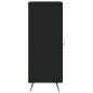 vidaXL Aparador de madera contrachapada negro 34,5x34x90 cm vidaXL Aparador de madera contrachapada negro 34,5x34x90 cm
