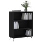 vidaXL Estantería madera de ingeniería negro 69,5x32,5x90 cm vidaXL Estantería madera de ingeniería negro 69,5x32,5x90 cm