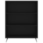 vidaXL Estantería madera de ingeniería negro 69,5x32,5x90 cm vidaXL Estantería madera de ingeniería negro 69,5x32,5x90 cm
