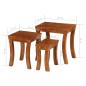vidaXL Mesas apilables 3 pzas madera maciza acacia marrón 50x35x50 cm vidaXL Mesas apilables 3 pzas madera maciza acacia marrón 50x35x50 cm
