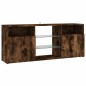 vidaXL Mueble de TV con luces LED roble ahumado 120x30x50 cm vidaXL Mueble de TV con luces LED roble ahumado 120x30x50 cm