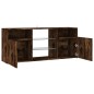 vidaXL Mueble de TV con luces LED roble ahumado 120x30x50 cm vidaXL Mueble de TV con luces LED roble ahumado 120x30x50 cm