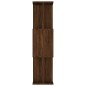 vidaXL Estantería/Biombo madera contrachapada marrón roble 80x24x96 cm