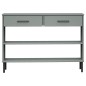 vidaXL Armario consola patas de metal madera maciza pino gris OSLO vidaXL Armario consola patas de metal madera maciza pino gris OSLO