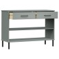 vidaXL Armario consola patas de metal madera maciza pino gris OSLO vidaXL Armario consola patas de metal madera maciza pino gris OSLO