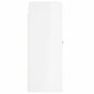 vidaXL Armario de pared madera ingeniería blanco brillo 69,5x34x90 cm vidaXL Armario de pared madera ingeniería blanco brillo 69,5x34x90 cm