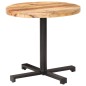 vidaXL Mesa de bistró redonda madera de mango rugosa Ø80x75 cm vidaXL Mesa de bistró redonda madera de mango rugosa Ø80x75 cm