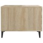 vidaXL Mesa de centro con patas de metal 2 uds roble Sonoma 50x50x40cm vidaXL Mesa de centro con patas de metal 2 uds roble Sonoma 50x50x40cm