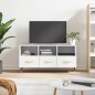 vidaXL Mueble de TV madera de ingeniería blanco 102x36x50 cm vidaXL Mueble de TV madera de ingeniería blanco 102x36x50 cm