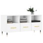 vidaXL Mueble de TV madera de ingeniería blanco 102x36x50 cm vidaXL Mueble de TV madera de ingeniería blanco 102x36x50 cm