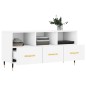 vidaXL Mueble de TV madera de ingeniería blanco 102x36x50 cm vidaXL Mueble de TV madera de ingeniería blanco 102x36x50 cm