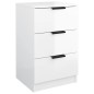 vidaXL Mesita de noche color blanco brillante 40x36x65 cm vidaXL Mesita de noche color blanco brillante 40x36x65 cm