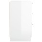 vidaXL Mesita de noche color blanco brillante 40x36x65 cm vidaXL Mesita de noche color blanco brillante 40x36x65 cm
