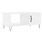 vidaXL Mesa de centro madera contrachapada blanco 90x50x40 cm vidaXL Mesa de centro madera contrachapada blanco 90x50x40 cm