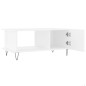 vidaXL Mesa de centro madera contrachapada blanco 90x50x40 cm vidaXL Mesa de centro madera contrachapada blanco 90x50x40 cm