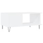 vidaXL Mesa de centro madera contrachapada blanco 90x50x40 cm vidaXL Mesa de centro madera contrachapada blanco 90x50x40 cm