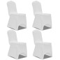 vidaXL Funda de silla elástica 4 unidades blanca vidaXL Funda de silla elástica 4 unidades blanca