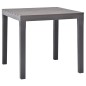 vidaXL Mesa de jardín de plástico color moca 78x78x72 cm vidaXL Mesa de jardín de plástico color moca 78x78x72 cm