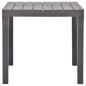 vidaXL Mesa de jardín de plástico color moca 78x78x72 cm vidaXL Mesa de jardín de plástico color moca 78x78x72 cm