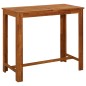 vidaXL Mesa de bar de madera de acacia maciza 120x60x105 cm vidaXL Mesa de bar de madera de acacia maciza 120x60x105 cm