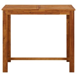 vidaXL Mesa de bar de madera de acacia maciza 120x60x105 cm  