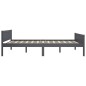 vidaXL Estructura de cama de madera maciza de pino gris 160x200 cm vidaXL Estructura de cama de madera maciza de pino gris 160x200 cm