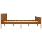 vidaXL Estructura de cama madera maciza pino marrón miel 200x200 cm vidaXL Estructura de cama madera maciza pino marrón miel 200x200 cm