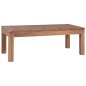 vidaXL Mesa de centro madera teca maciza acabado natural 110x60x40 cm vidaXL Mesa de centro madera teca maciza acabado natural 110x60x40 cm