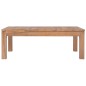 vidaXL Mesa de centro madera teca maciza acabado natural 110x60x40 cm vidaXL Mesa de centro madera teca maciza acabado natural 110x60x40 cm