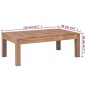 vidaXL Mesa de centro madera teca maciza acabado natural 110x60x40 cm vidaXL Mesa de centro madera teca maciza acabado natural 110x60x40 cm
