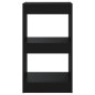 vidaXL Estantería de libros/divisor de espacios negro 40x30x72 cm