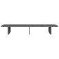vidaXL Soporte de monitor madera maciza de pino gris 100x27x15 cm