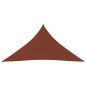 vidaXL Toldo de vela triangular tela Oxford terracota 3x4x4 m vidaXL Toldo de vela triangular tela Oxford terracota 3x4x4 m