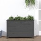 vidaXL Arriate elevado de jardín madera maciza pino gris 119,5x40x78cm vidaXL Arriate elevado de jardín madera maciza pino gris 119,5x40x78cm
