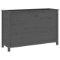 vidaXL Arriate elevado de jardín madera maciza pino gris 119,5x40x78cm vidaXL Arriate elevado de jardín madera maciza pino gris 119,5x40x78cm