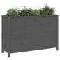 vidaXL Arriate elevado de jardín madera maciza pino gris 119,5x40x78cm vidaXL Arriate elevado de jardín madera maciza pino gris 119,5x40x78cm