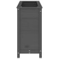 vidaXL Arriate elevado de jardín madera maciza pino gris 119,5x40x78cm vidaXL Arriate elevado de jardín madera maciza pino gris 119,5x40x78cm