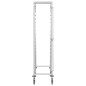vidaXL Carrito de cocina 16 bandejas acero inoxidable 38x55x163 cm