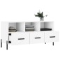 vidaXL Mueble de TV madera de ingeniería blanco 102x36x50 cm